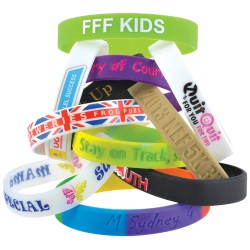 12mm Wide Silicone Wrist Band Promotional Products