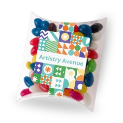 Assorted Colour Mini Jelly Beans In Pillow Pack Promotional Products