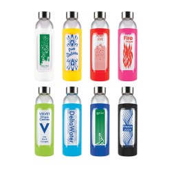 Capri Glass Bottle / Silicone Sleeve Promotional Products
