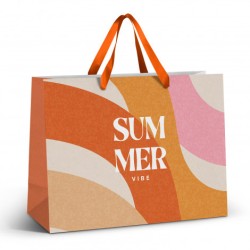 Extra Large Ribbon Handle Paper Bag - Full Colour Promotional Products
