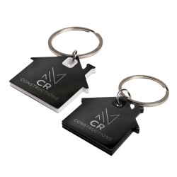 House Stainless Steel Keytag Promotional Products