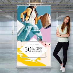 Luxury Pull Up Banner Wide Promotional Products