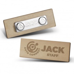Magnetic Wooden Badge Promotional Products