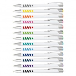 Panama Grip Pen - White Barrel Promotional Products