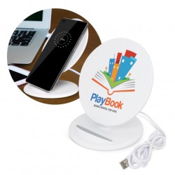 Phaser Wireless Charging Stand - Round Promotional Products