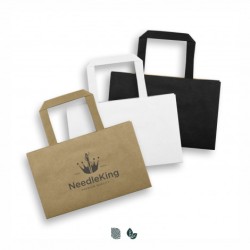 Small Flat Handle Paper Bag Landscape Promotional Products