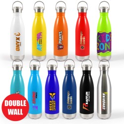 Soda Vacuum Bottle With Hanger Lid Promotional Products