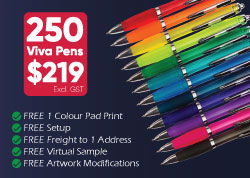 Special: 250 Viva Pens for $219 Promotional Products