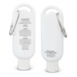 Trends Everyday Spf 50+ Carabiner Sunscreen 50ml Promotional Products