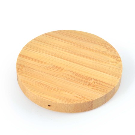 Arc Round Bamboo Wireless Charger  Promotional Products