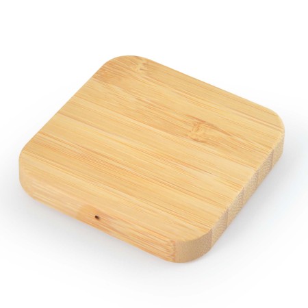 Arc Square Bamboo Wireless Charger Promotional Products