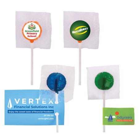 Assorted Colour Lollipops Promotional Products