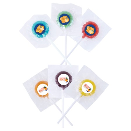Assorted Colour Lollipops Promotional Products