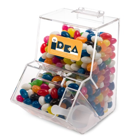 Assorted Colour Mini Jelly Beans In Dispenser Promotional Products