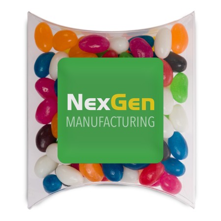 Assorted Colour Mini Jelly Beans In Pillow Pack Promotional Products