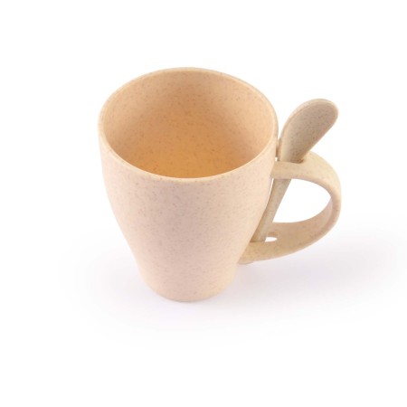 Avenue Wheat Fibre Cup And Spoon Promotional Products