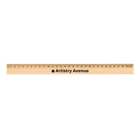 Axis 30cm Wooden Ruler Promotional Products
