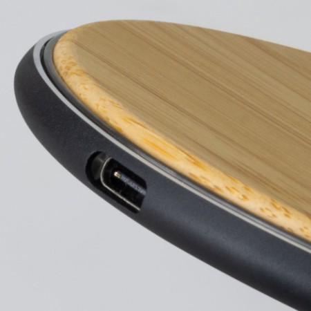 Bamboo 15w Wireless Fast Charger Promotional Products