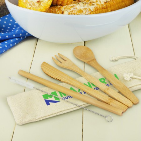 Bamboo Cutlery Set Promotional Products