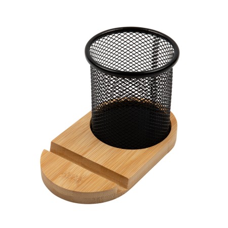 Bamboo Pen Tidy Phone Stand Promotional Products