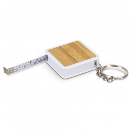 Bamboo Tape Measure Key Ring Promotional Products