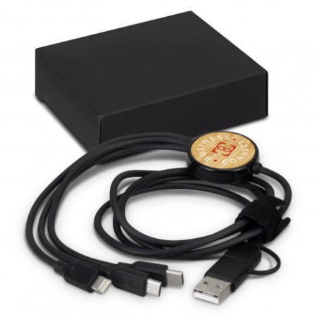 Bamboo Triple Connector Cable Promotional Products