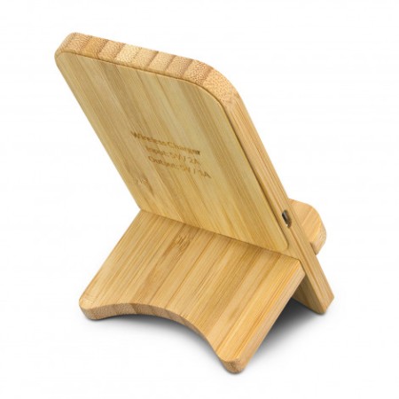 Bamboo Wireless Charging Stand Promotional Products