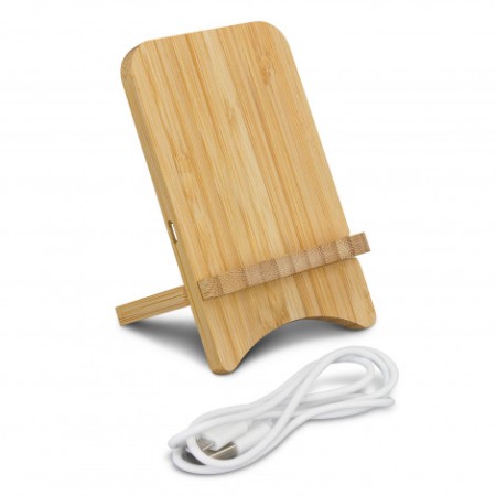 Bamboo Wireless Charging Stand Promotional Products