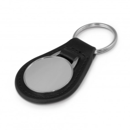Baron Leather Key Ring - Round Promotional Products