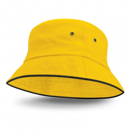 Bondi Bucket Hat - Black Sandwich Trim Promotional Products
