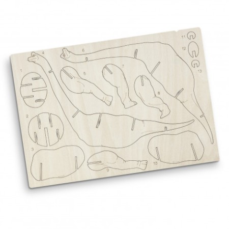 Brandcraft Brachiosaurus Wooden Model Promotional Products