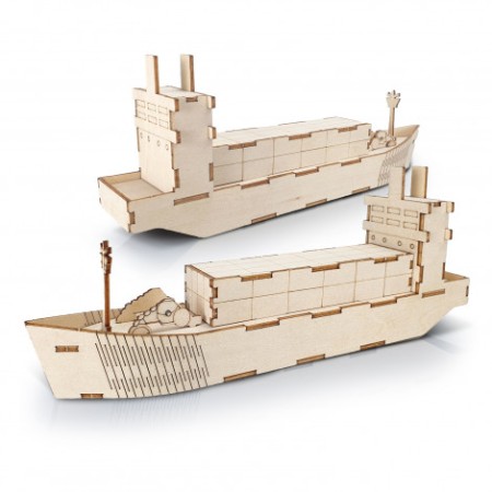 Brandcraft Cargo Ship Wooden Model Promotional Products