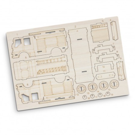 Brandcraft Fire Truck Wooden Model Promotional Products