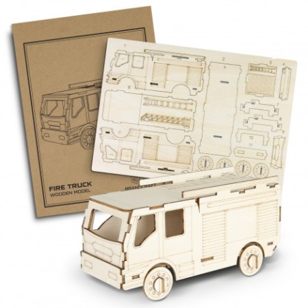 Brandcraft Fire Truck Wooden Model Promotional Products