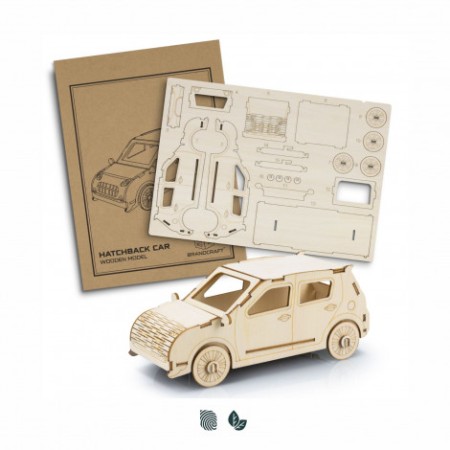 Brandcraft Hatchback Car Wooden Model Promotional Products