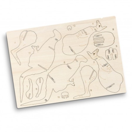 Brandcraft Kangaroo Wooden Model Promotional Products