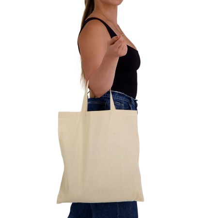 Calico Short Handle Bag Promotional Products