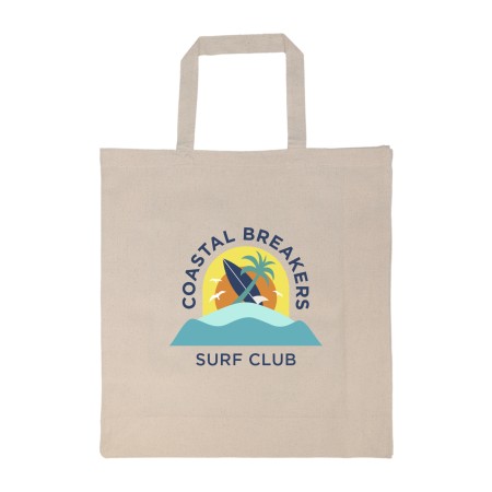 Calico Short Handle Bag Promotional Products