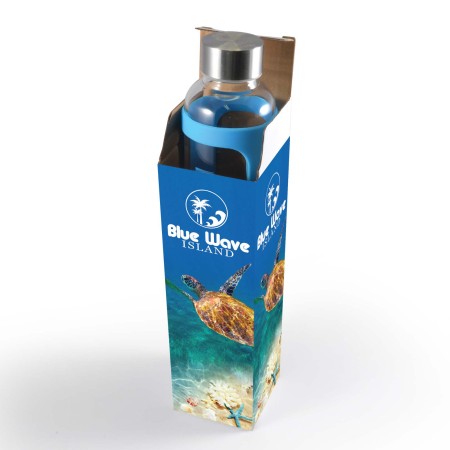 Capri Glass Bottle / Silicone Sleeve Promotional Products