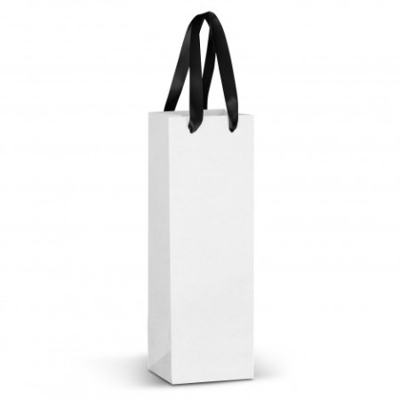 Champagne Ribbon Handle Paper Bag - Full Colour Promotional Products