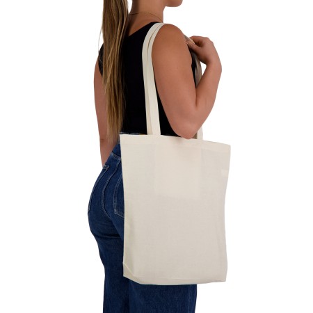 City Shopper Folding Calico Bag (lh) Promotional Products