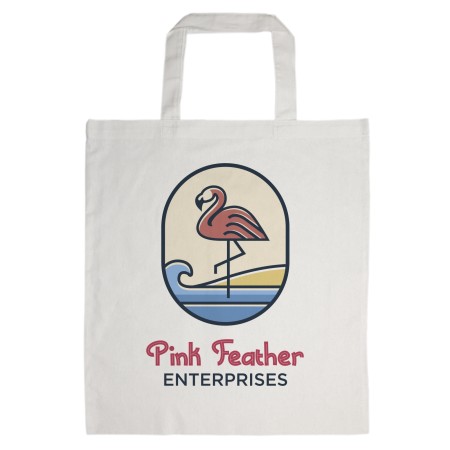 Coloured Cotton Short Handle Tote Bag Promotional Products