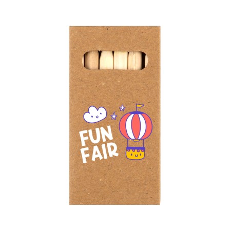 Colouring Short Handle Cotton Bag & Pencils Promotional Products