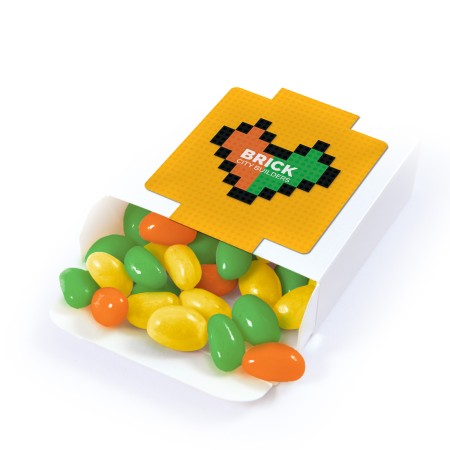 Corporate Colour Jelly Beans In 50g Box  Promotional Products
