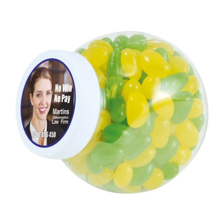 Corporate Colour Mini Jelly Beans In Container Promotional Products