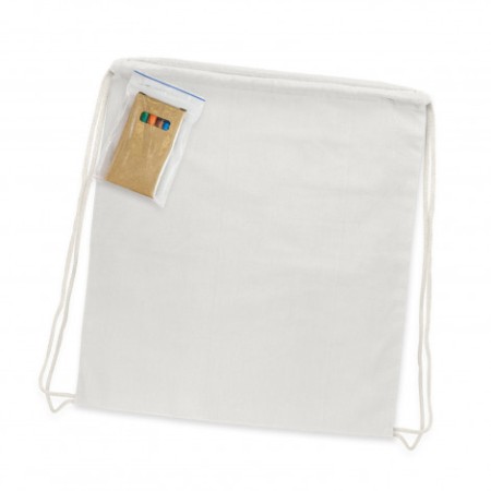 Cotton Colouring Drawstring Backpack Promotional Products