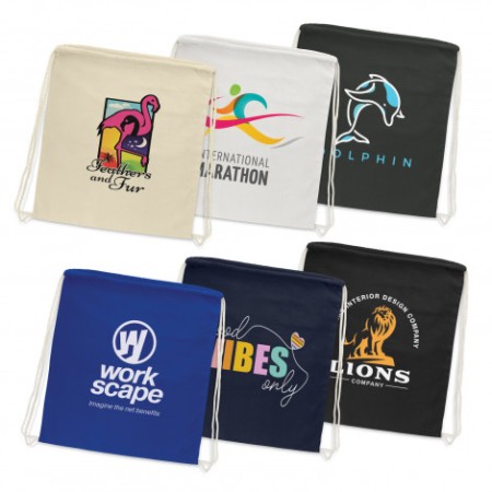 Cotton Drawstring Backpack Promotional Products