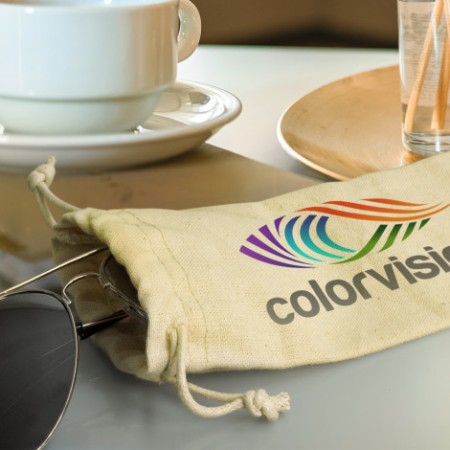 Cotton Sunglass Pouch Promotional Products
