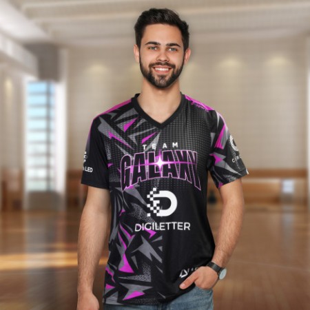 Custom Mens Sports V-neck T- Shirt Promotional Products