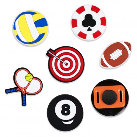 Custom Shoe Charms - 6 Pack Promotional Products